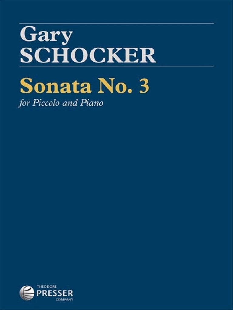 Sonata No. 3 for Piccolo and Piano (Score with Part)
