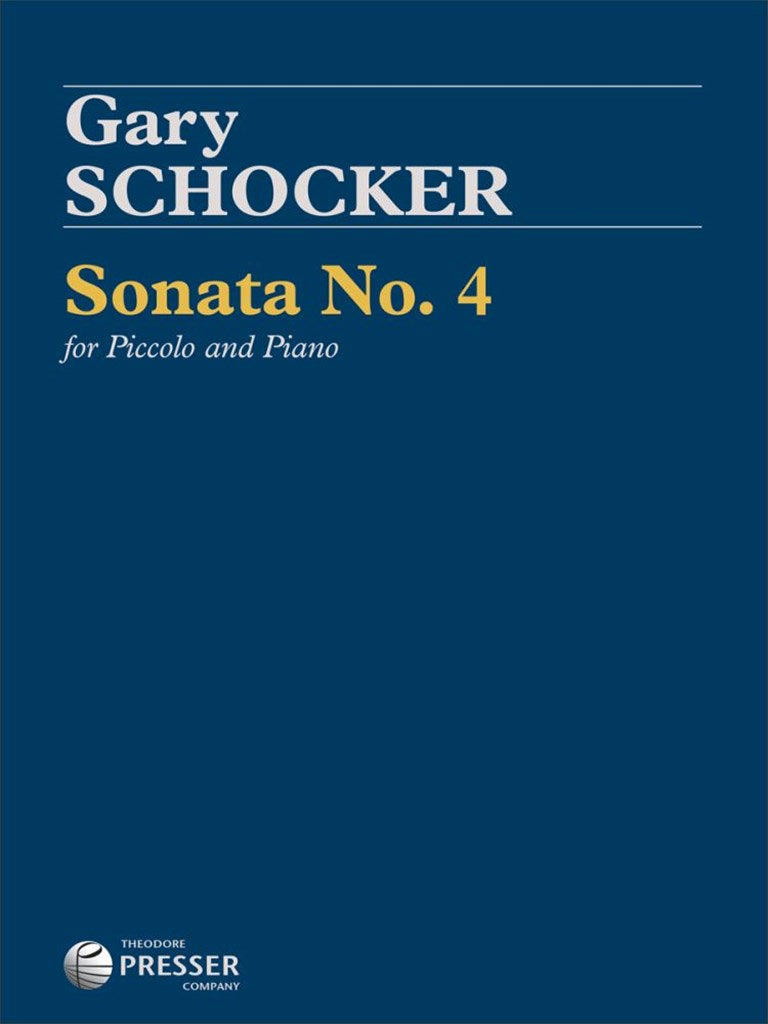 Sonata No. 4 for Piccolo and Piano (Score with Part)
