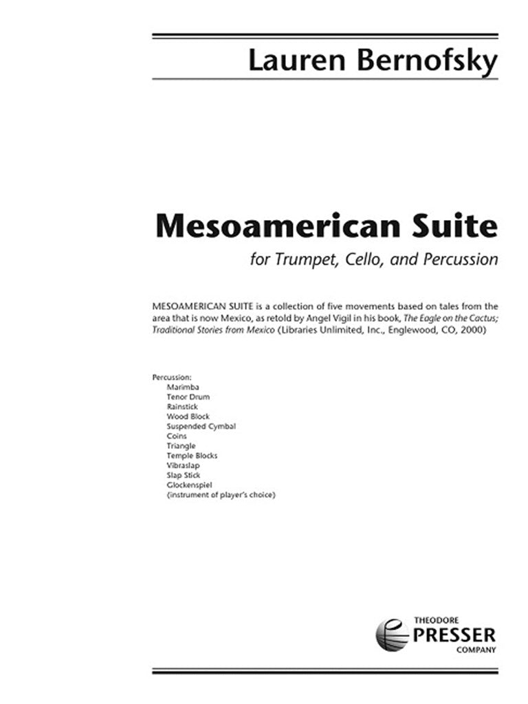 Mesoamerican Suite (Score Only)