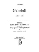 Three Four-Part Ricercare (Score & Parts)