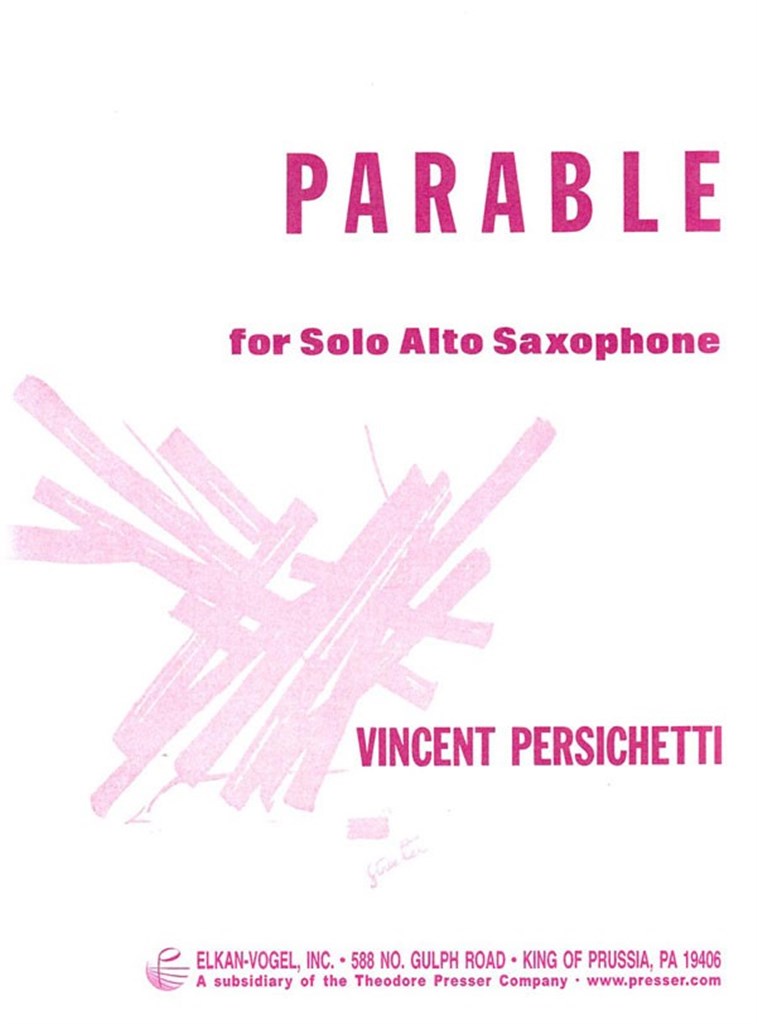 Parable for Solo Alto Saxophone