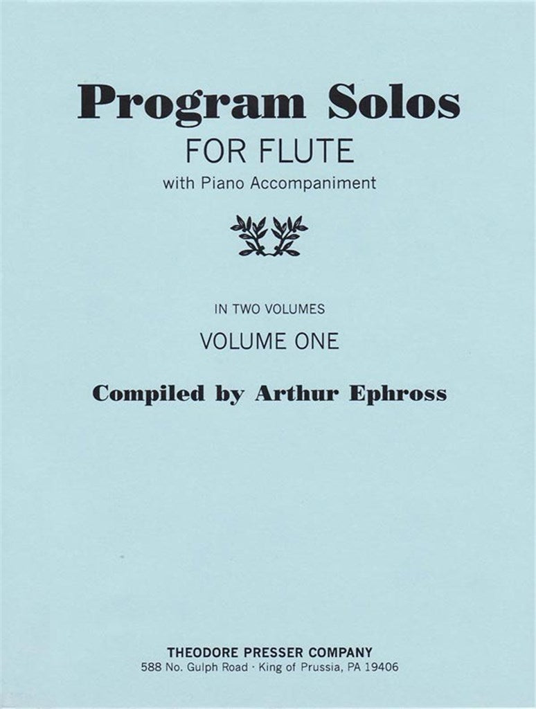 Program Solos for Flute, Vol. 1