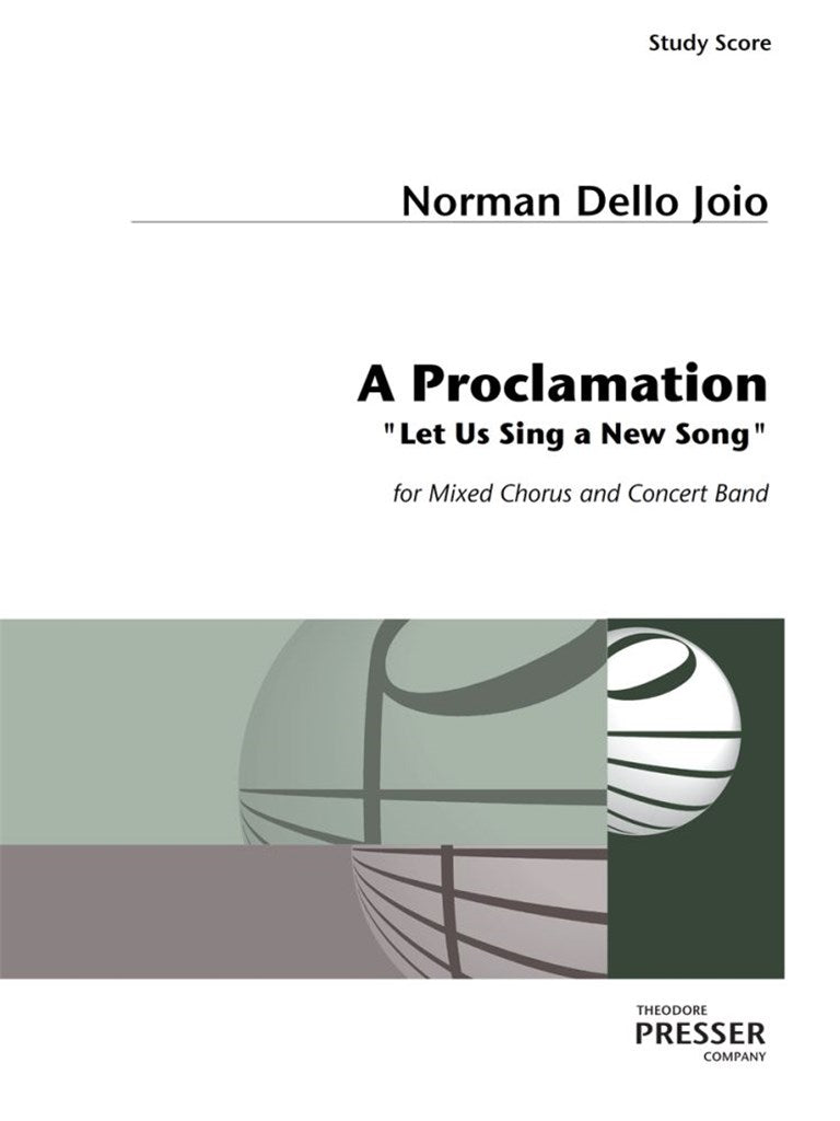 A Proclamation (Study Score)