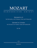 Quintet for Clarinet, two Violins, Viola and Violoncello A major K. 581 "Stadler Quintet"（ポケットスコア）