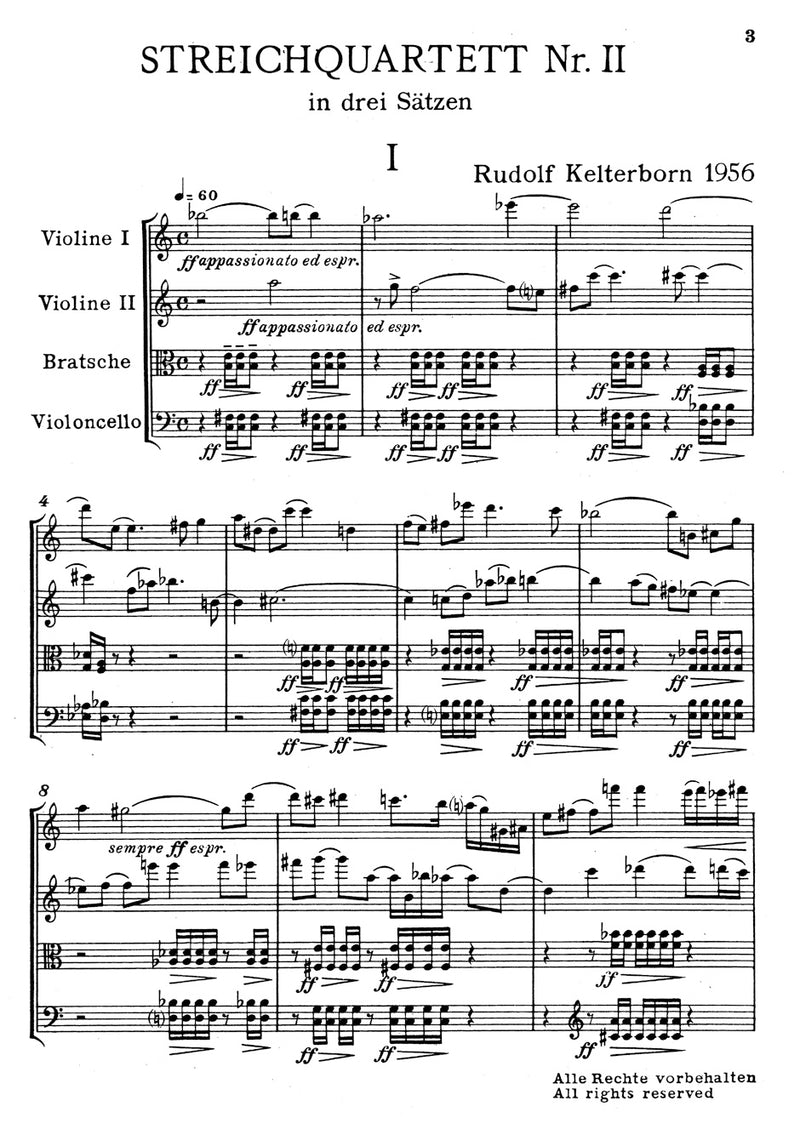 String Quartet Nr. 2 (1956)（ポケットスコア）