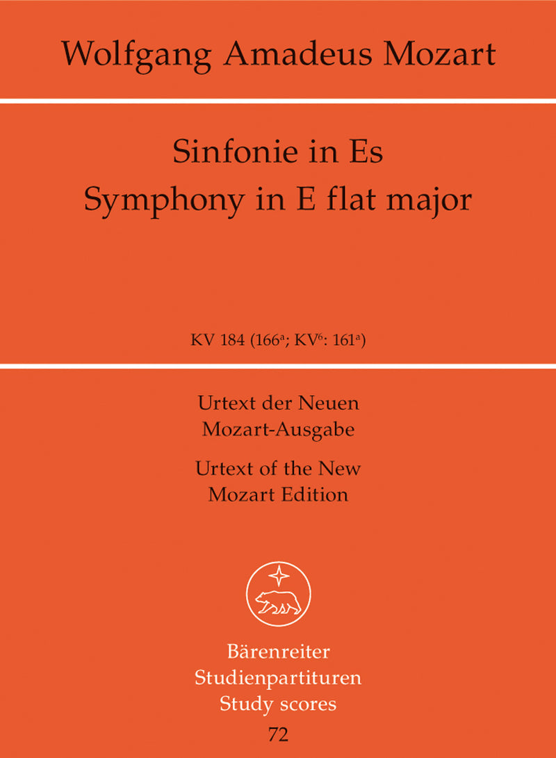 Symphony Nr. 26 E-flat major K. 184(166a)（ポケットスコア）