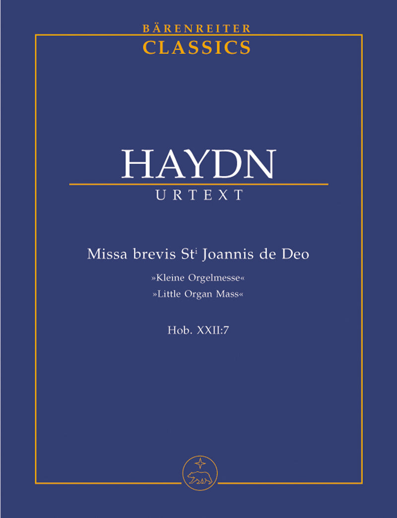 Missa brevis Sancti Joannis de Deo Hob.XXII:7 "Little Organ Mass"（ポケットスコア）