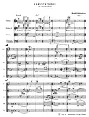 Lamentationes für Streicher (1961)（ポケット・スコア）