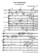 vier Nachtstücke für chamberorchestra (1963)（ポケットスコア）
