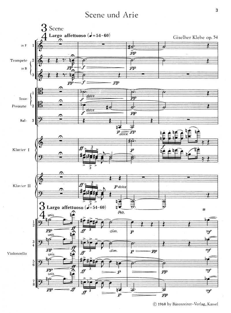 Scene und Arie op. 54 (1968)（ポケットスコア）