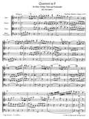 Quartet for Oboe, Violin, Viola and Violoncello F major K. 370 (368b)（ポケットスコア）