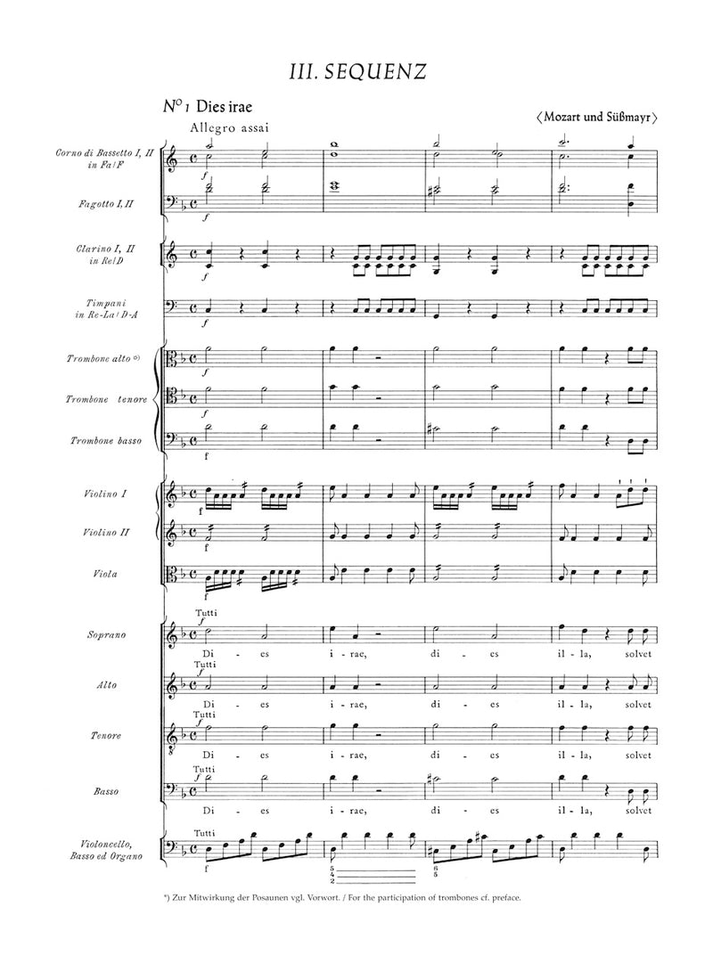 Requiem K. 626: Mozart's fragment completed by Joseph Eybler and Franz Xaver Süßmayr（ポケットスコア）