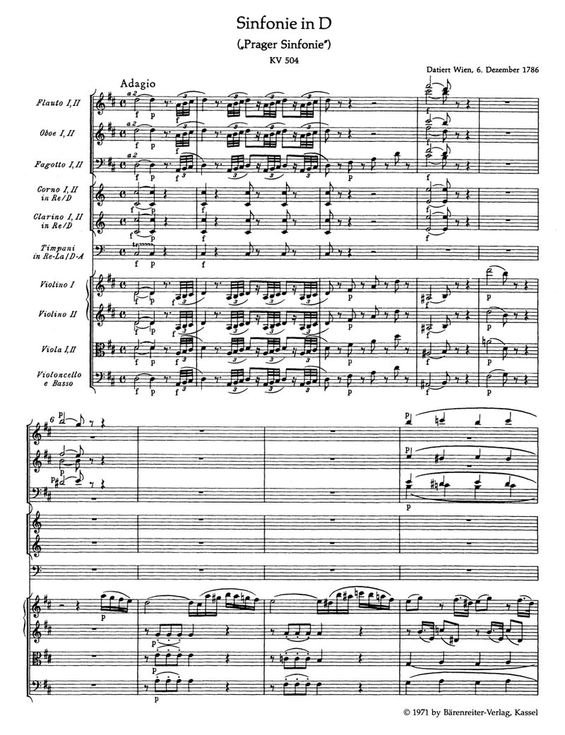 Symphony Nr. 38 D major K. 504 "Prague Symphony"（ポケットスコア）