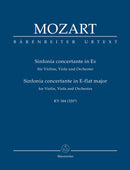 Sinfonia concertante for Violin, Viola and Orchestra E-flat major K. 364 (320d)（ポケットスコア）