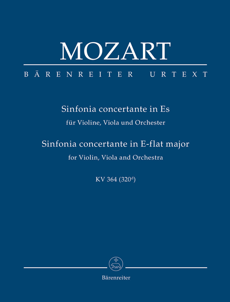 Sinfonia concertante for Violin, Viola and Orchestra E-flat major K. 364 (320d)（ポケットスコア）