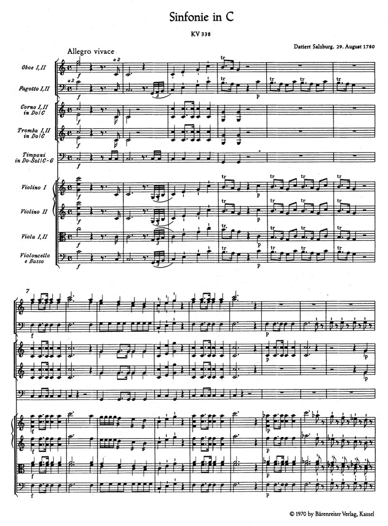 Symphony Nr. 34 C major K. 388（ポケットスコア）