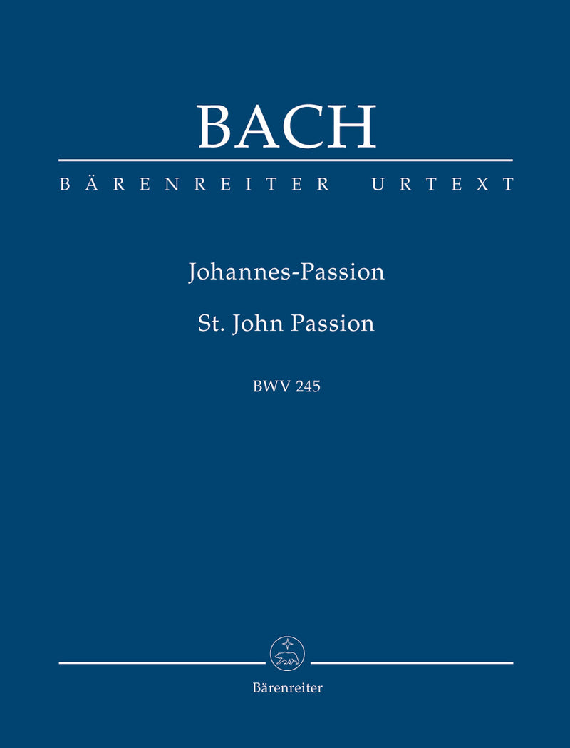 St. John Passion, BWV 245 [study score]