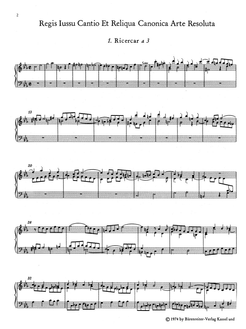 Musical offerting [study score]