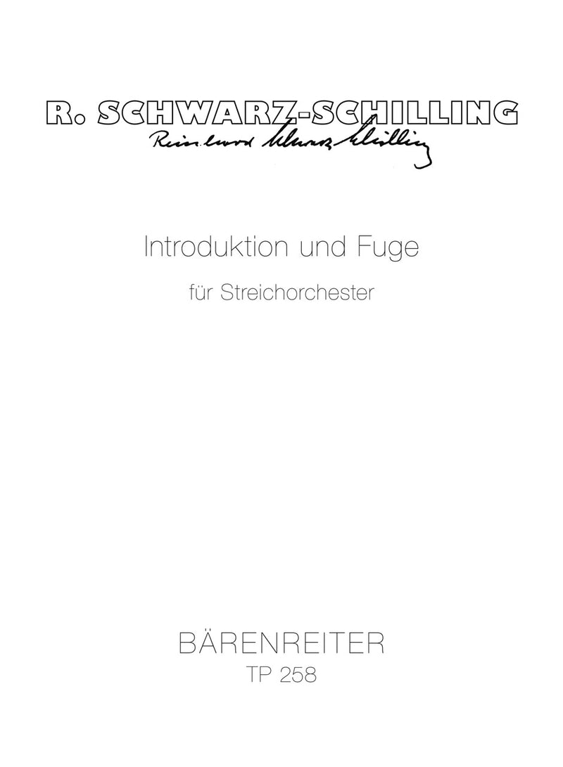 Introduction and Fugue（ポケットスコア）