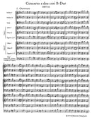 Concerto a due cori B-Dur HWV 332（ポケットスコア）