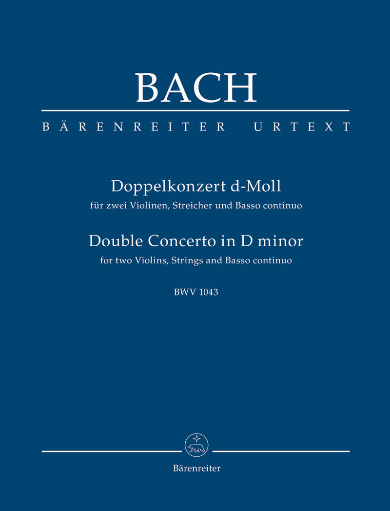 Double Concerto for two Violins, Strings and Basso continuo D minor, BWV 1043（ポケットスコア）