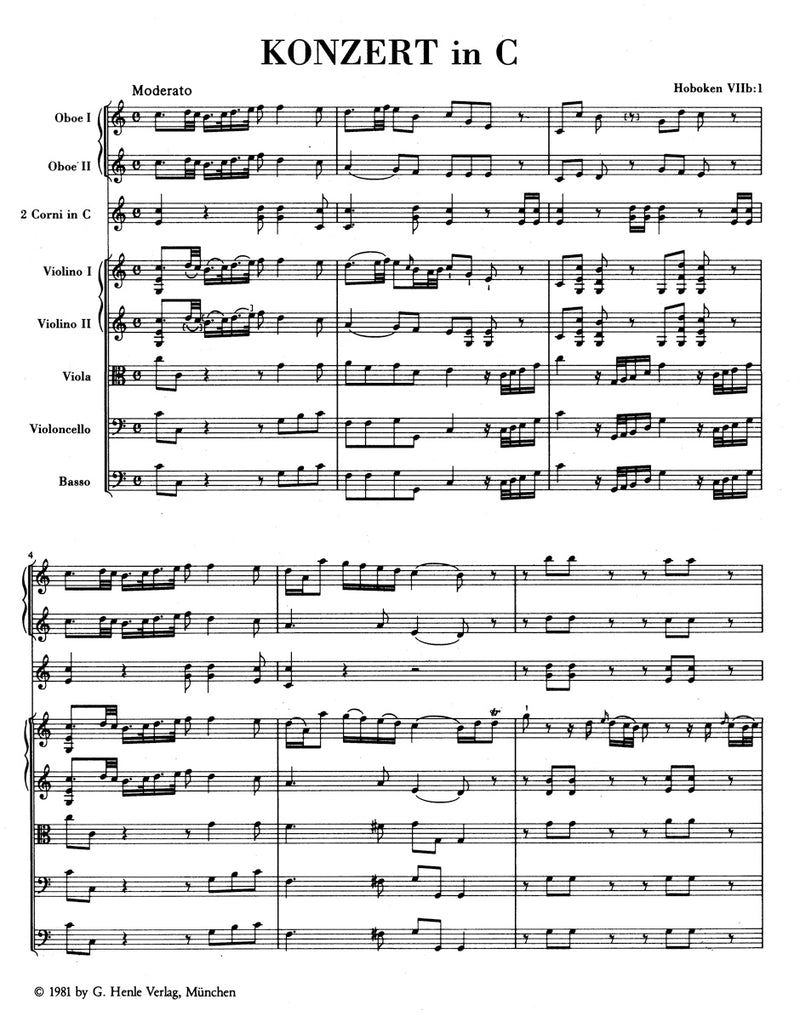 Concerto for Violoncello and Orchestra C major Hob.VIIb:1（ポケットスコア）