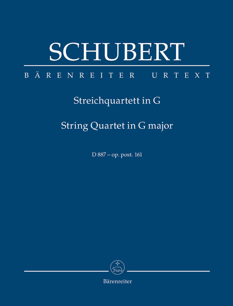 String Quartet G major op. post. 161 D 887（ポケットスコア）