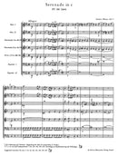 Serenade for two Oboes, two Clarinets, two Horns and two Bassoons C minor K. 388 (384a)（ポケットスコア）