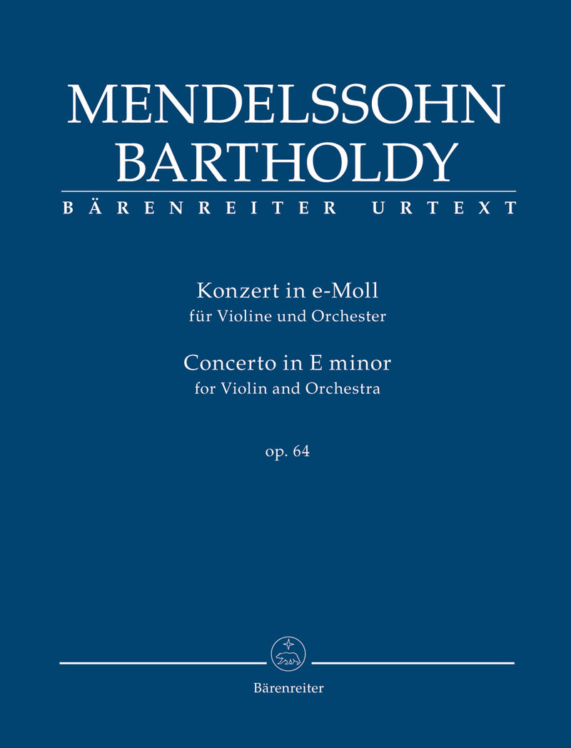 Concerto for Violin and Orchestra E minor op. 64 (Second version 1845) [Study score]