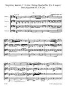 String Quartet Nr. 1 A major op. 2（ポケットスコア）