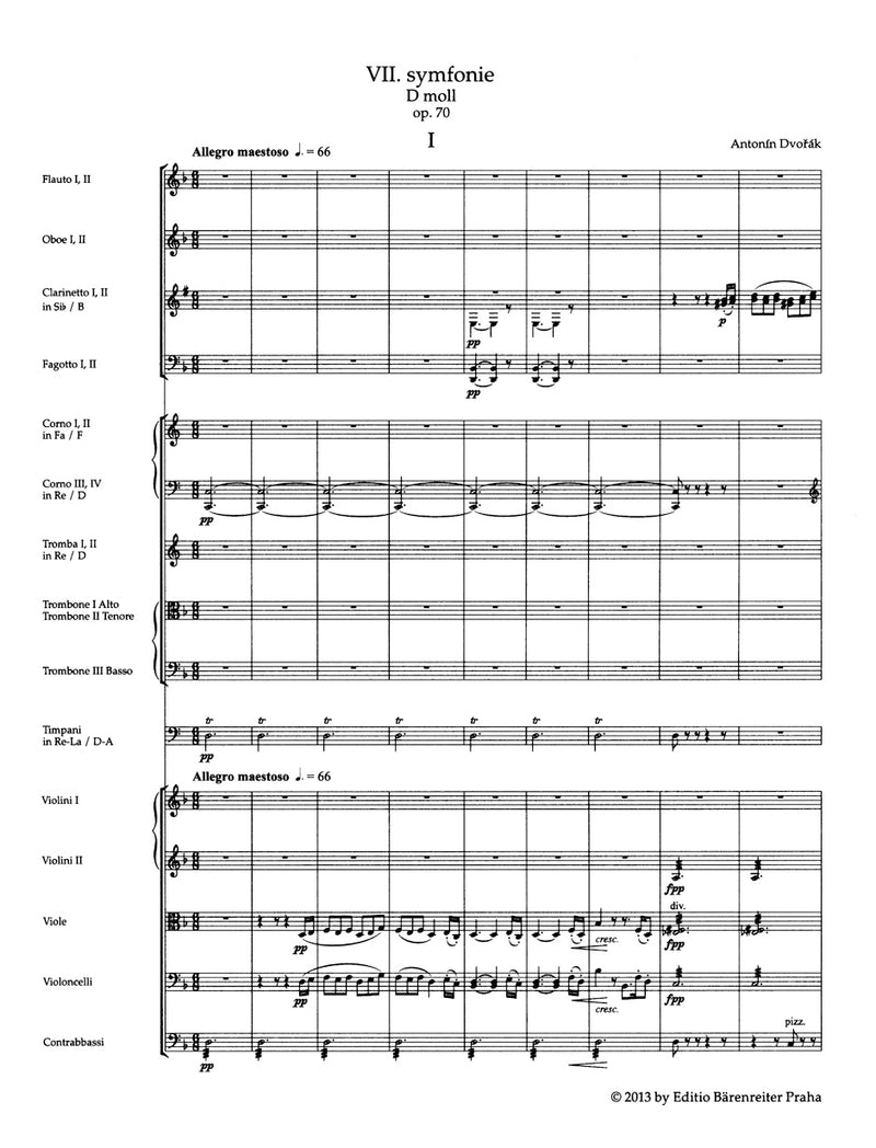 Symphonie Nr. 7 d-Moll = Symphony no. 7 D minor op. 70（ポケットスコア）