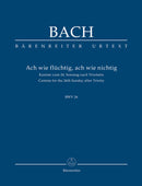 Ach wie flüchtig, ach wie nichtig BWV 26（ポケットスコア）