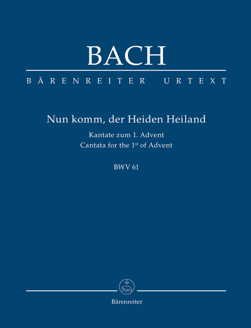 Nun komm, der Heiden Heiland, BWV 61（ポケットスコア）