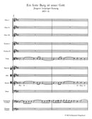 Ein feste Burg ist unser Gott, BWV 80（ポケットスコア）