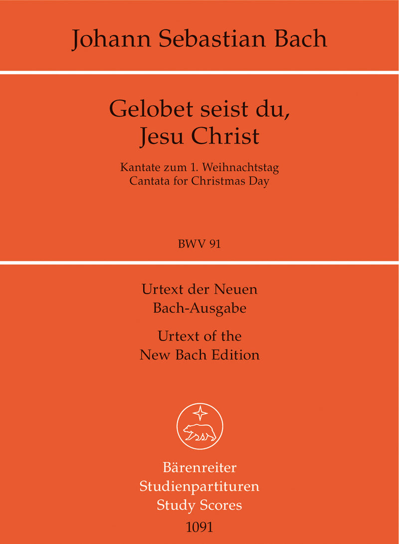 Gelobet seist du, Jesu Christ, BWV 91（ポケットスコア）