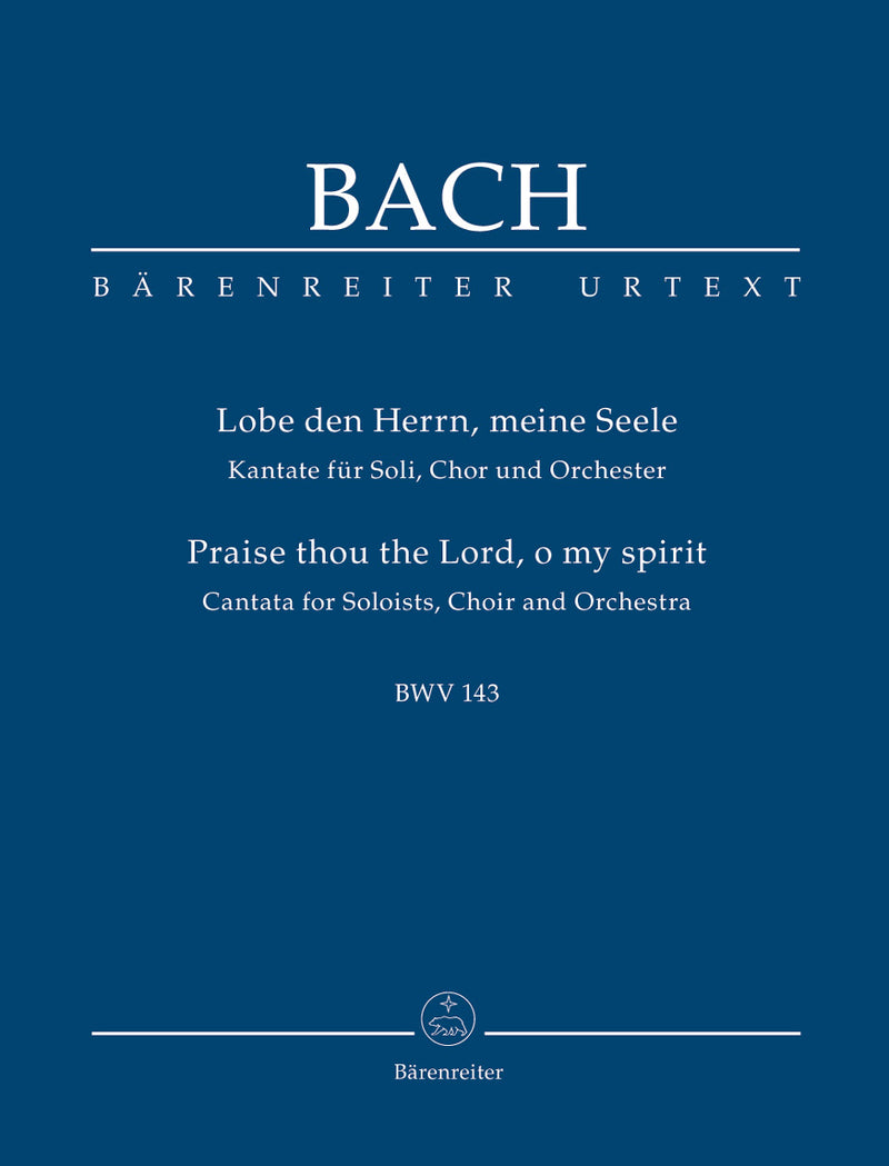 Lobe den Herrn, meine Seele BWV 143（ポケットスコア）