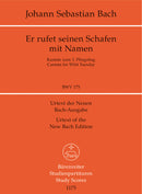 Er rufet seinen Schafen mit Namen, BWV 175（ポケットスコア）