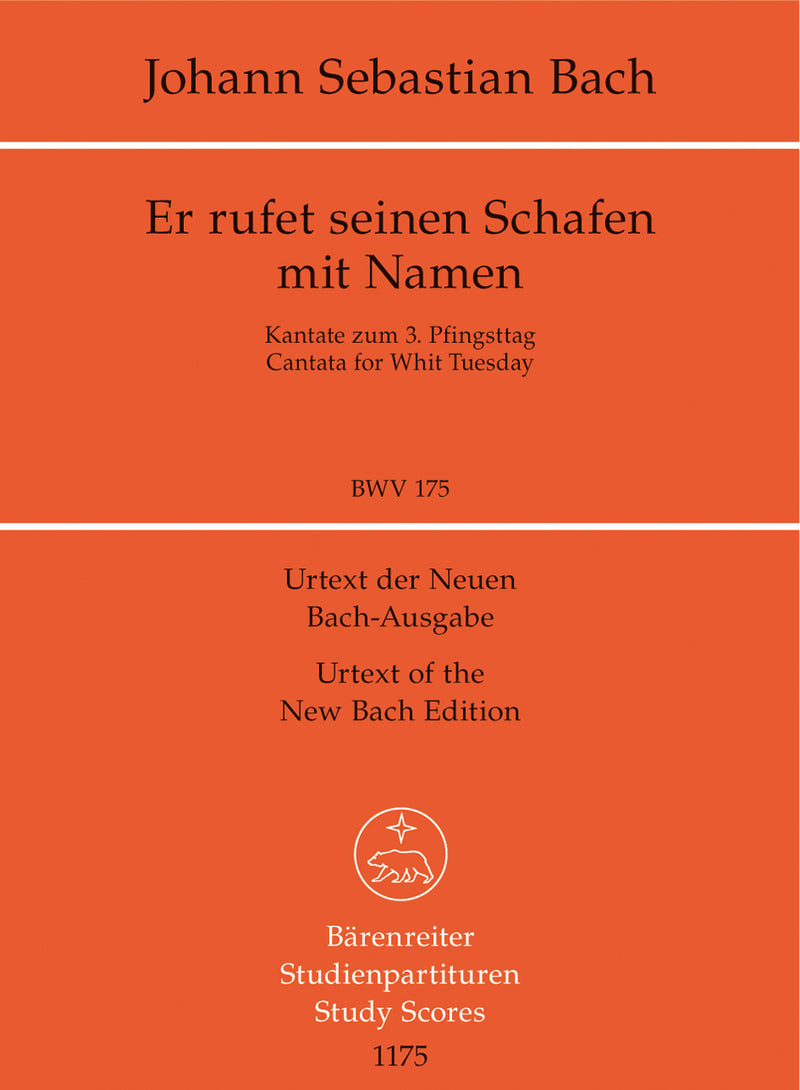 Er rufet seinen Schafen mit Namen, BWV 175（ポケットスコア）
