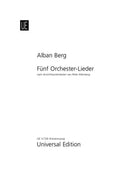 5 Orchesterlieder op. 4