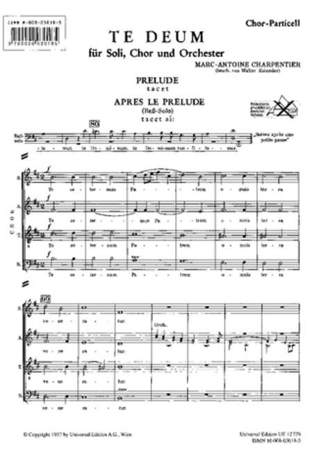 Te Deum [合唱楽譜]