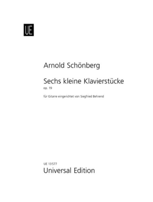 6 kleine Klavierstücke op. 19 [guitar]