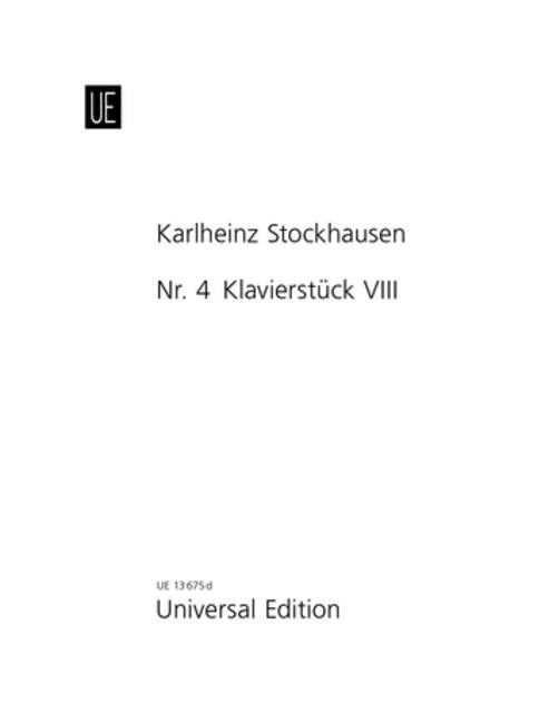 Klavierstück VIII Nr. 4
