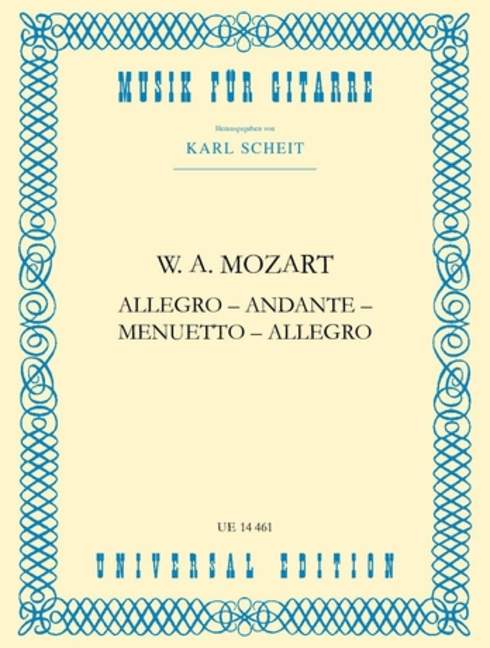 Allegro - Andante - Menuetto - Allegro aus KV 487
