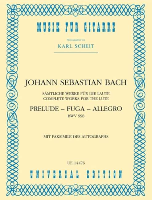 Prelude - Fuga - Allegro BWV 998