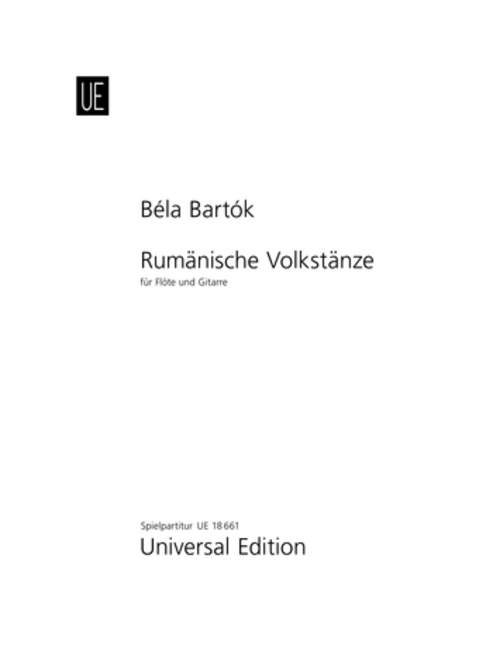 Rumänische Volkstänze [flute and guitar]