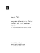 An den Wassern zu Babel saßen wir und weinten [organ score]