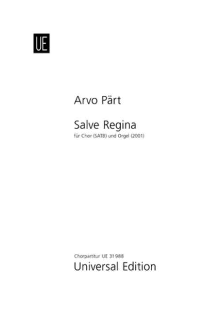 Salve Regina [合唱楽譜]