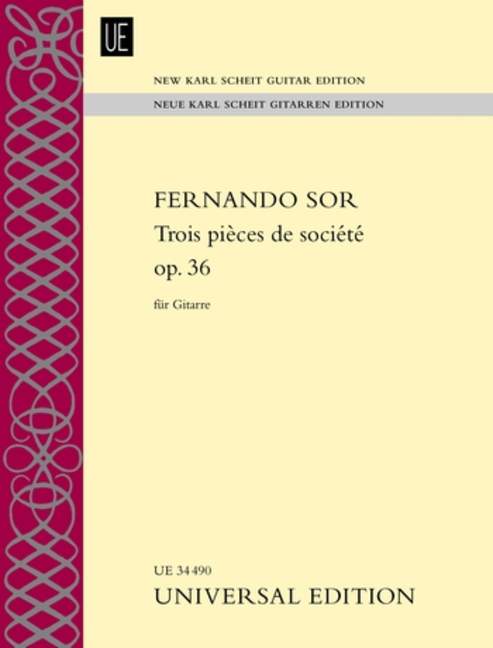 Trois pièces de société op. 36