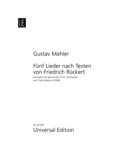 5 Lieder nach Texten von Friedrich Rückert