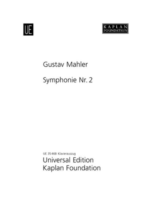 Symphony No. 2 C minor [vocal/piano score]